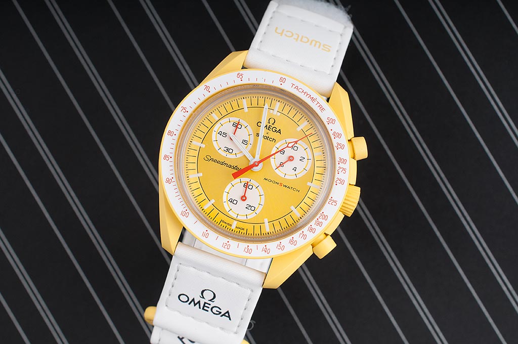 Omega Swatch Moonswatch Mission to the Sun Watch Review StrapHabit