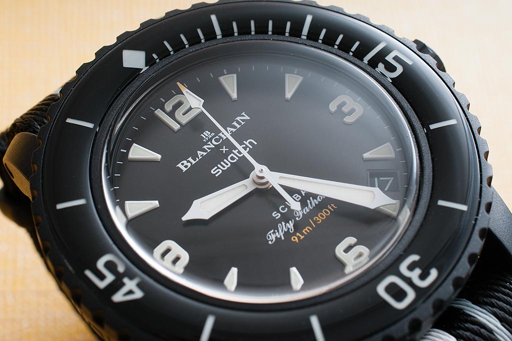 Blancpain Swatch Fifty Fathoms Ocean of Storms Watch Review 