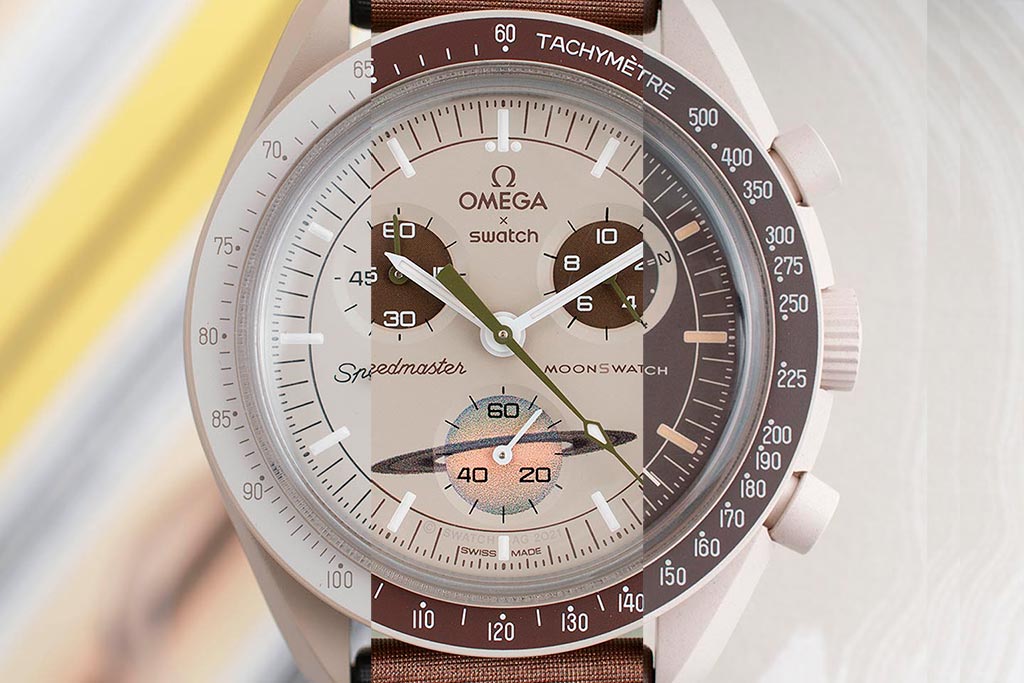 Omega x Swatch Moonswatch Jupiter vs. Saturn vs. Earth Desert Watch Review - StrapHabit