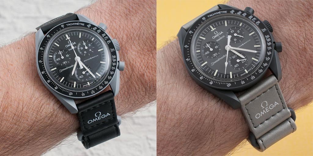 Omega x Swatch Moonswatch Moon vs. Mercury Watch Review - What are the Differences? - StrapHabit