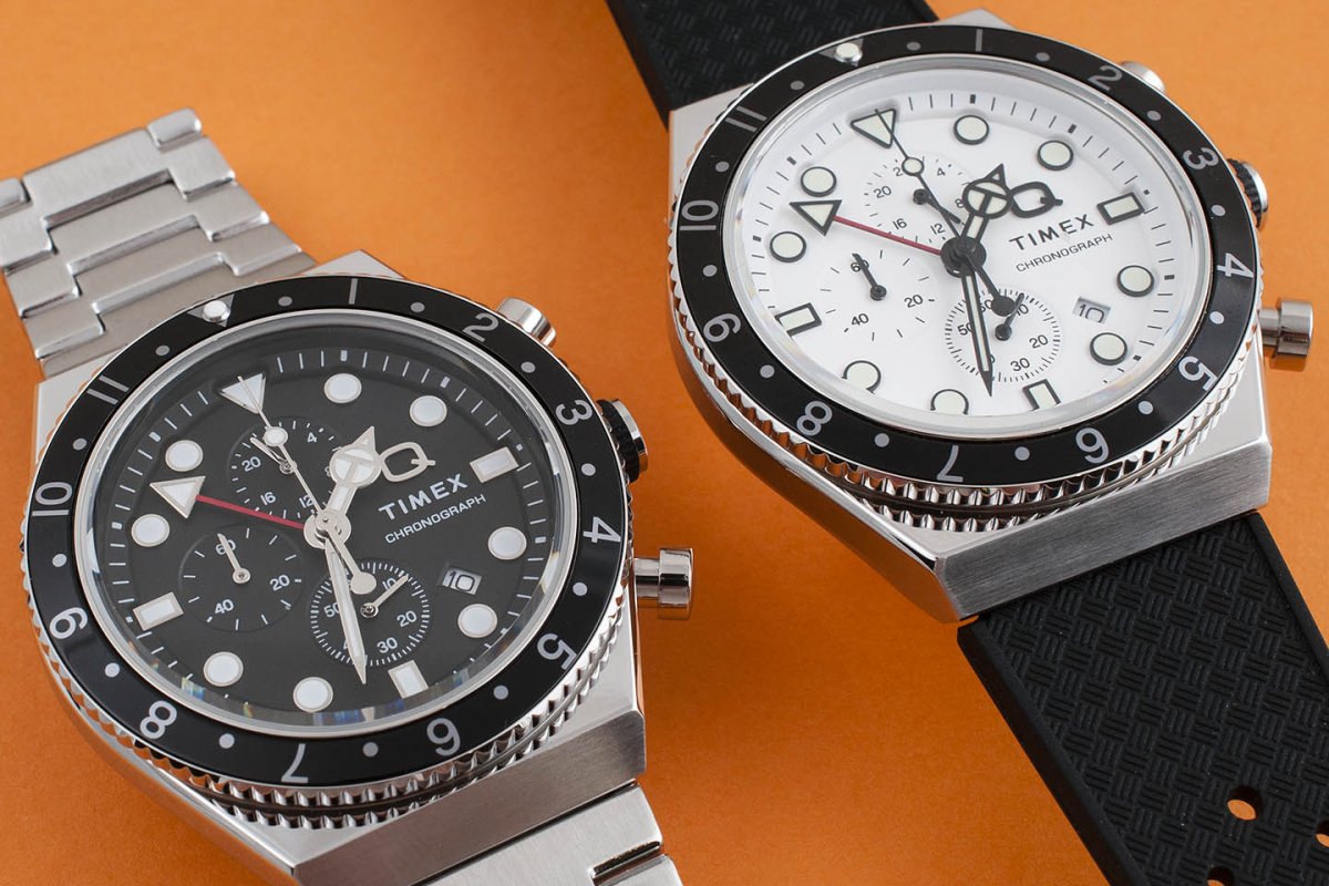 Q Timex Three Time Zone Chronograph Watch Review - White and Black - TW2V70100VQ and TW2V69800VQ - StrapHabit