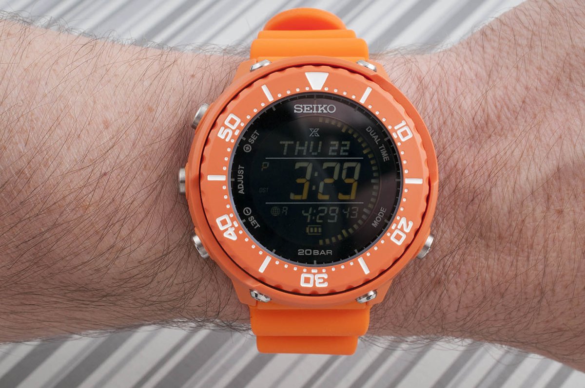 Seiko x Beams Solar Prospex Fieldmaster Digital Tuna Watch Review (SBEP021) - Did Seiko Make A G-Shock? - StrapHabit