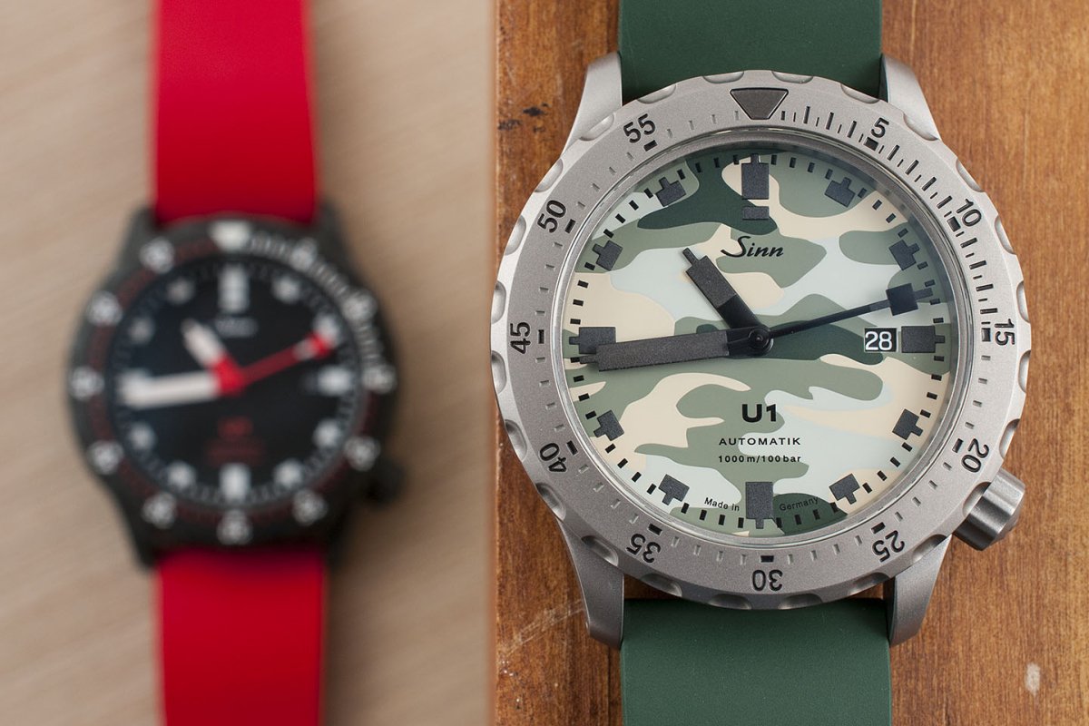 Sinn U1 Camouflage Watch Review and Comparison to Sinn U1 S - StrapHabit