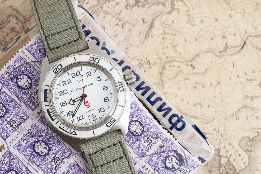 Vostok Komandirskie white 24hr dial 650546 watch review