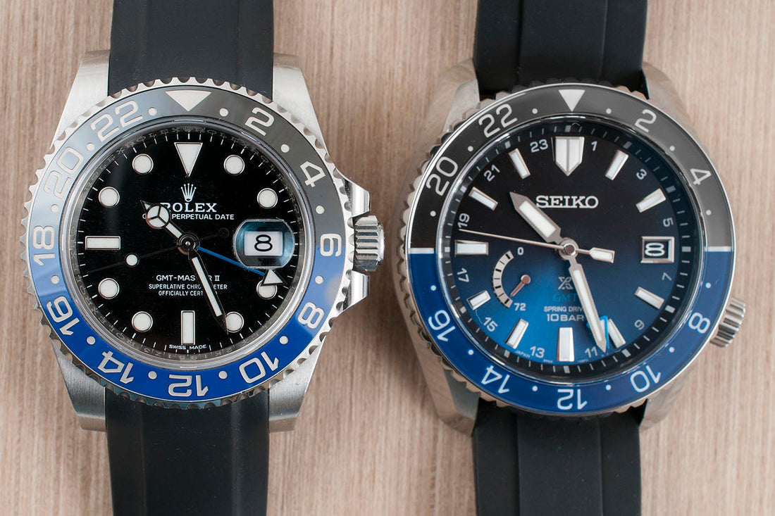 Rolex Batman vs Seiko Batman GMT Master II Prospex LX 116710BLNR SNR041J1 SBDB041 Grand