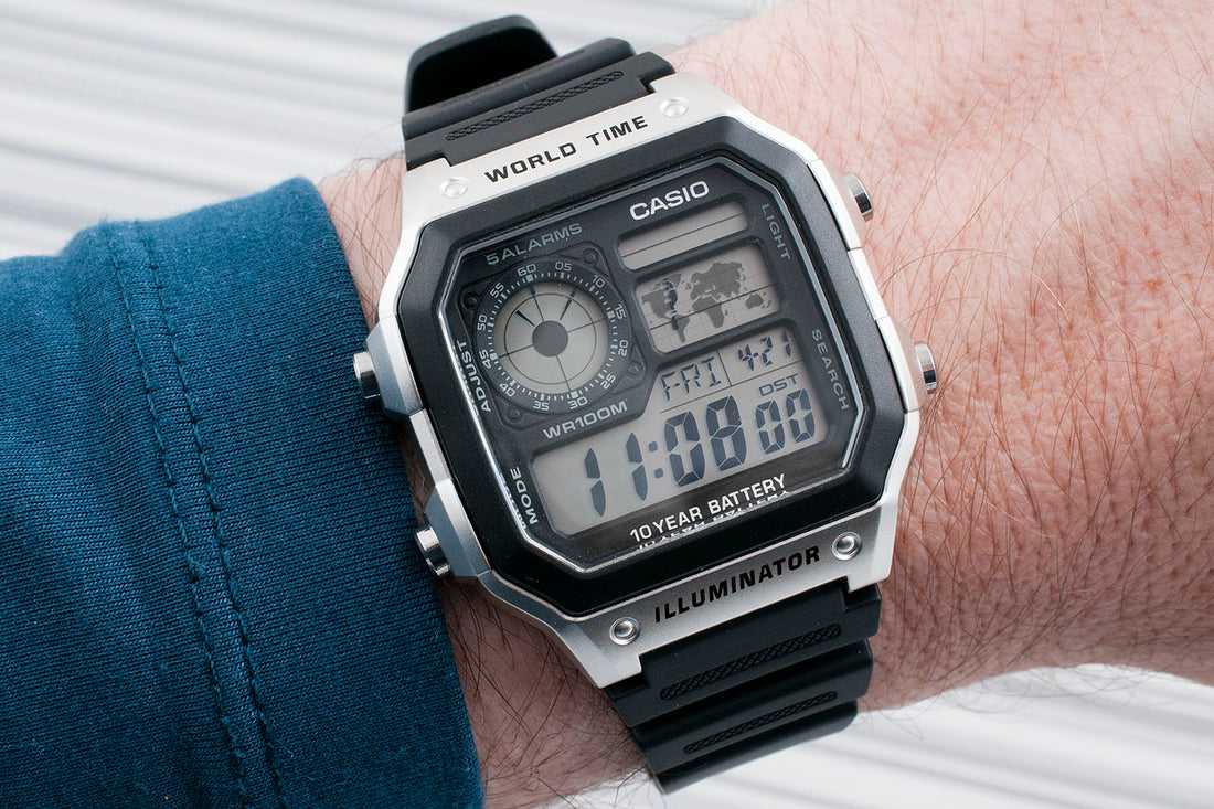 Casio World Time Royale Watch Review (AE1200WH-1CV and AE1200WH-1AV)