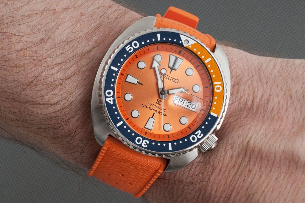 Seiko Orange Nemo Turtle Watch review SRPC95 SBDY023