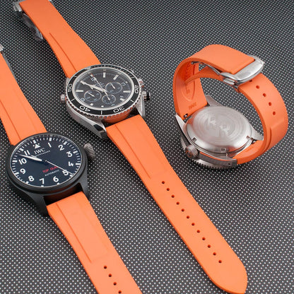 Deployant FKM Rubber Quick Release Watch Straps