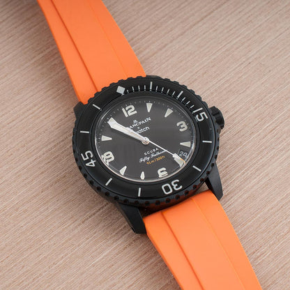 Deployant FKM Rubber Quick Release Watch Straps