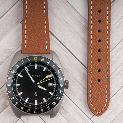 Full Grain Leather Epsom Style Quick Release Watch Straps