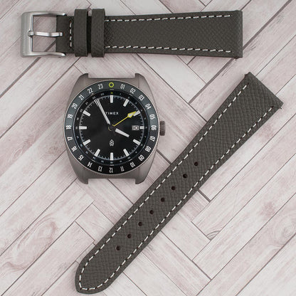 Full Grain Leather Epsom Style Quick Release Watch Straps