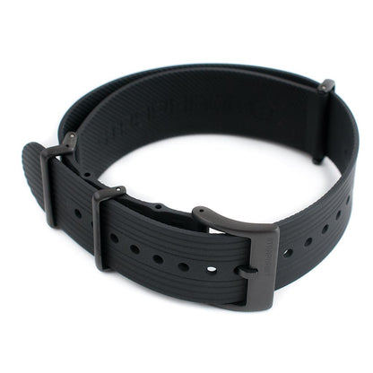 Ribbed Pass-Through FKM Rubber Watch Straps