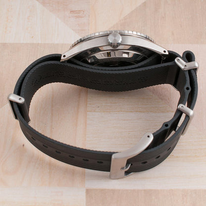 Ribbed Pass-Through FKM Rubber Watch Straps