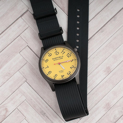 Ribbed Pass-Through FKM Rubber Watch Straps