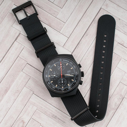 Ribbed Pass-Through FKM Rubber Watch Straps