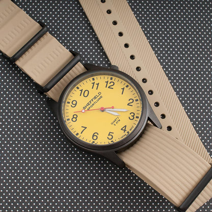 Ribbed Pass-Through FKM Rubber Watch Straps