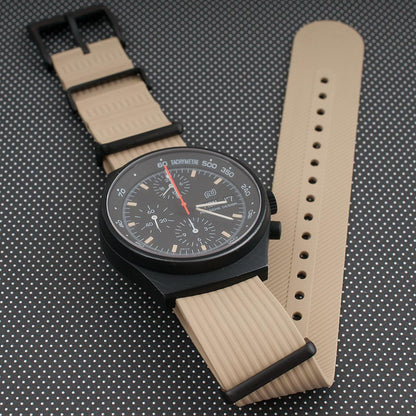 Ribbed Pass-Through FKM Rubber Watch Straps