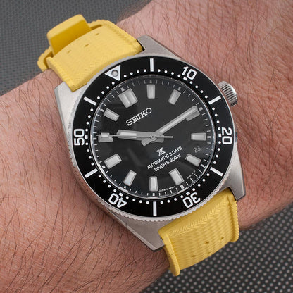 Tropical Retro Style FKM Rubber Quick Release Watch Straps