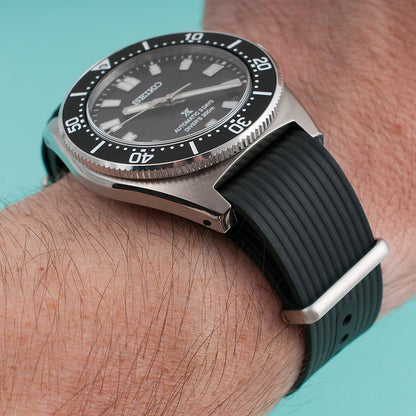 Ribbed Pass-Through FKM Rubber Watch Straps