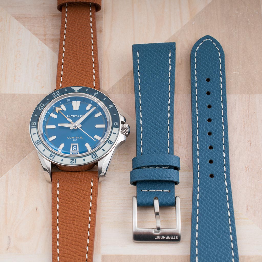 Epsom Style Leather Quick Release Watch Straps