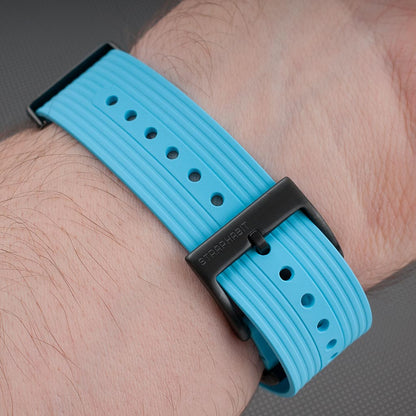 Ribbed Pass-Through FKM Rubber Watch Straps