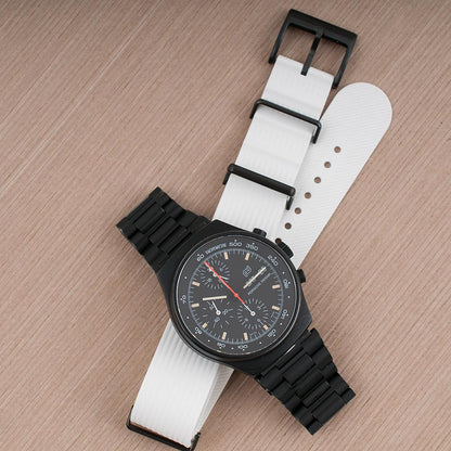 Ribbed Pass-Through FKM Rubber Watch Straps