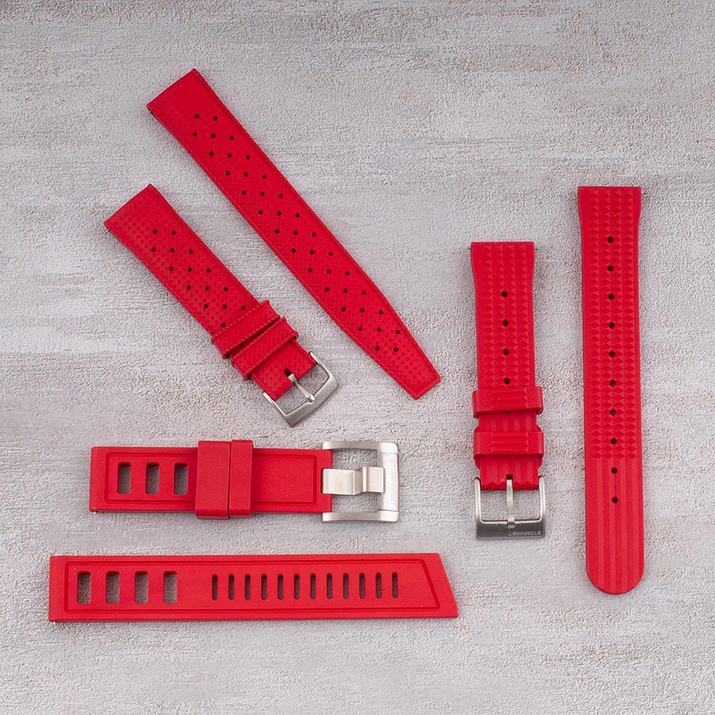 Classic Diving Watch Strap FKM Rubber Bundles
