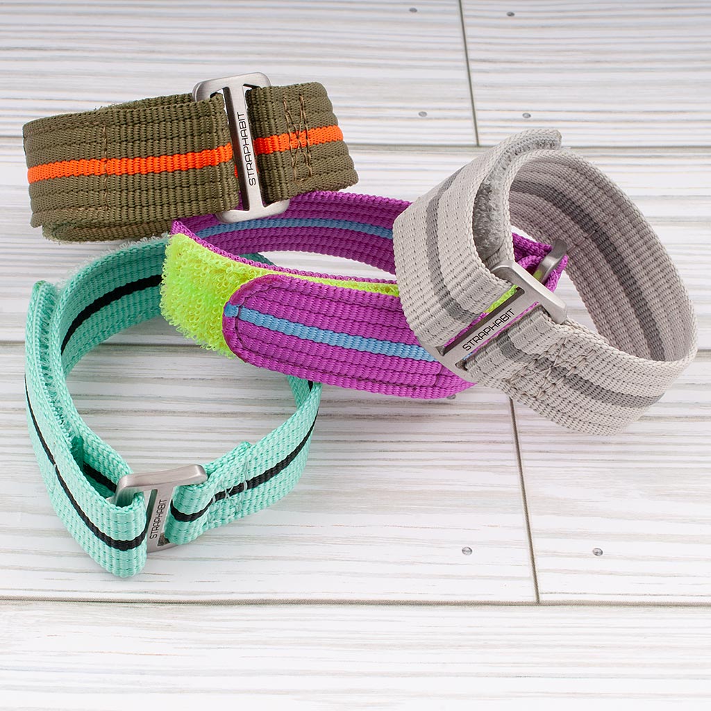Hook and Loop Single Pass Watch Straps