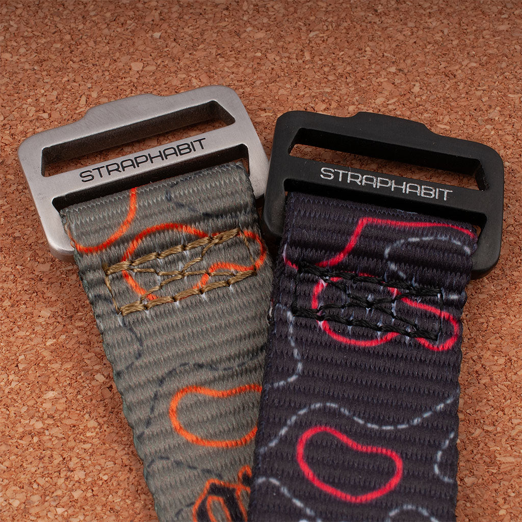 AWWC x StrapHabit Topo Hook and Loop Watch Straps