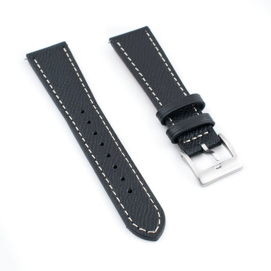 Full Grain Leather Epsom Style Quick Release Watch Straps