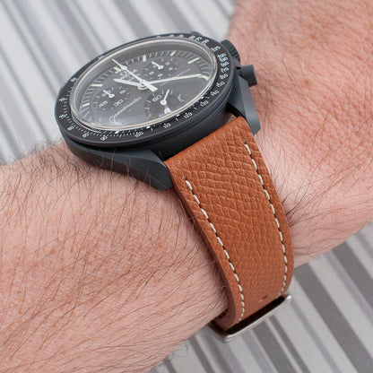 Full Grain Leather Epsom Style Quick Release Watch Straps