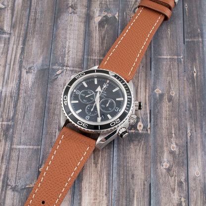 Full Grain Leather Epsom Style Quick Release Watch Straps