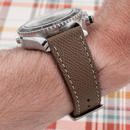 Full Grain Leather Epsom Style Quick Release Watch Straps