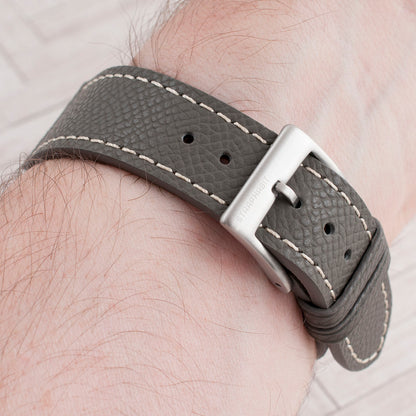 Full Grain Leather Epsom Style Quick Release Watch Straps