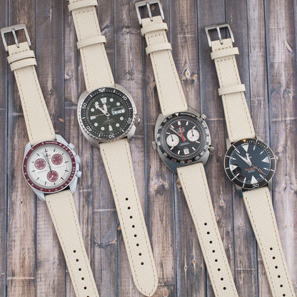 Full Grain Leather Epsom Style Quick Release Watch Straps