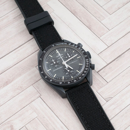 Sailcloth and FKM Rubber Quick Release Hybrid Watch Straps