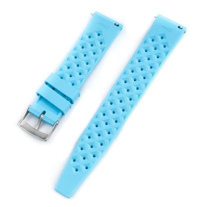 Tropical Retro Style FKM Rubber Quick Release Watch Straps