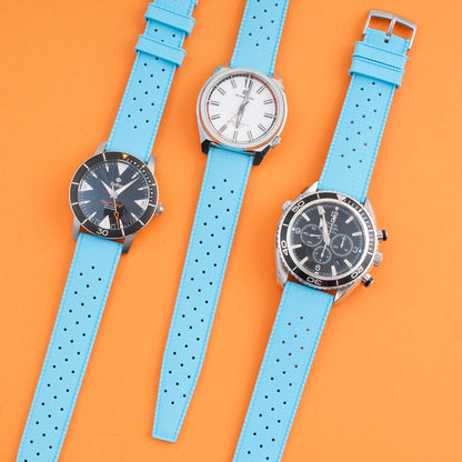 Tropical Retro Style FKM Rubber Quick Release Watch Straps