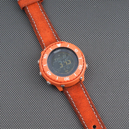 Distressed Canvas and Leather Quick Release Watch Straps