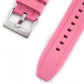 Brodinkee x StrapHabit Men Wear Pink 2023 Ridge FKM Rubber Quick Release Watch Straps