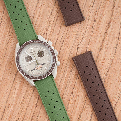 Tropical Retro Style FKM Rubber Quick Release Watch Straps