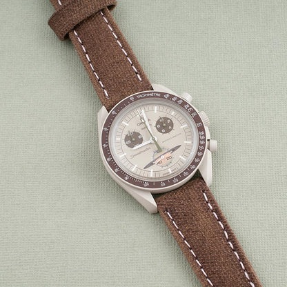 Distressed Canvas and Leather Quick Release Watch Straps