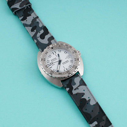 Tropical Retro Style FKM Rubber Quick Release Watch Straps