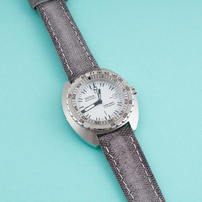 Distressed Canvas and Leather Quick Release Watch Straps