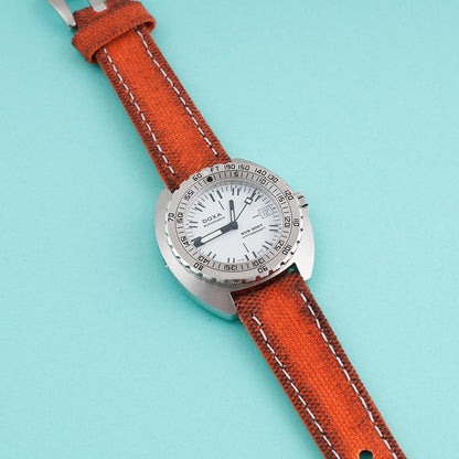 Distressed Canvas and Leather Quick Release Watch Straps