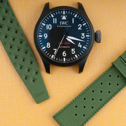 Tropical Retro Style FKM Rubber Quick Release Watch Straps