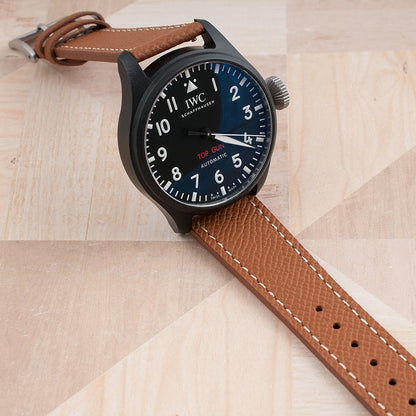 Full Grain Leather Epsom Style Quick Release Watch Straps