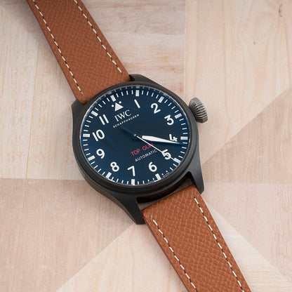 Full Grain Leather Epsom Style Quick Release Watch Straps