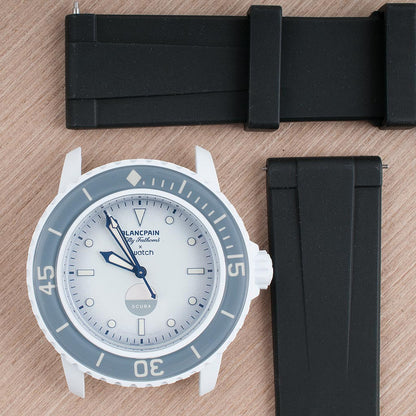 Slim Ridge FKM Rubber Quick Release Watch Straps