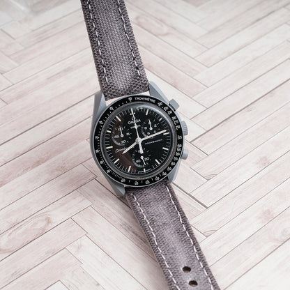 Distressed Canvas and Leather Quick Release Watch Straps